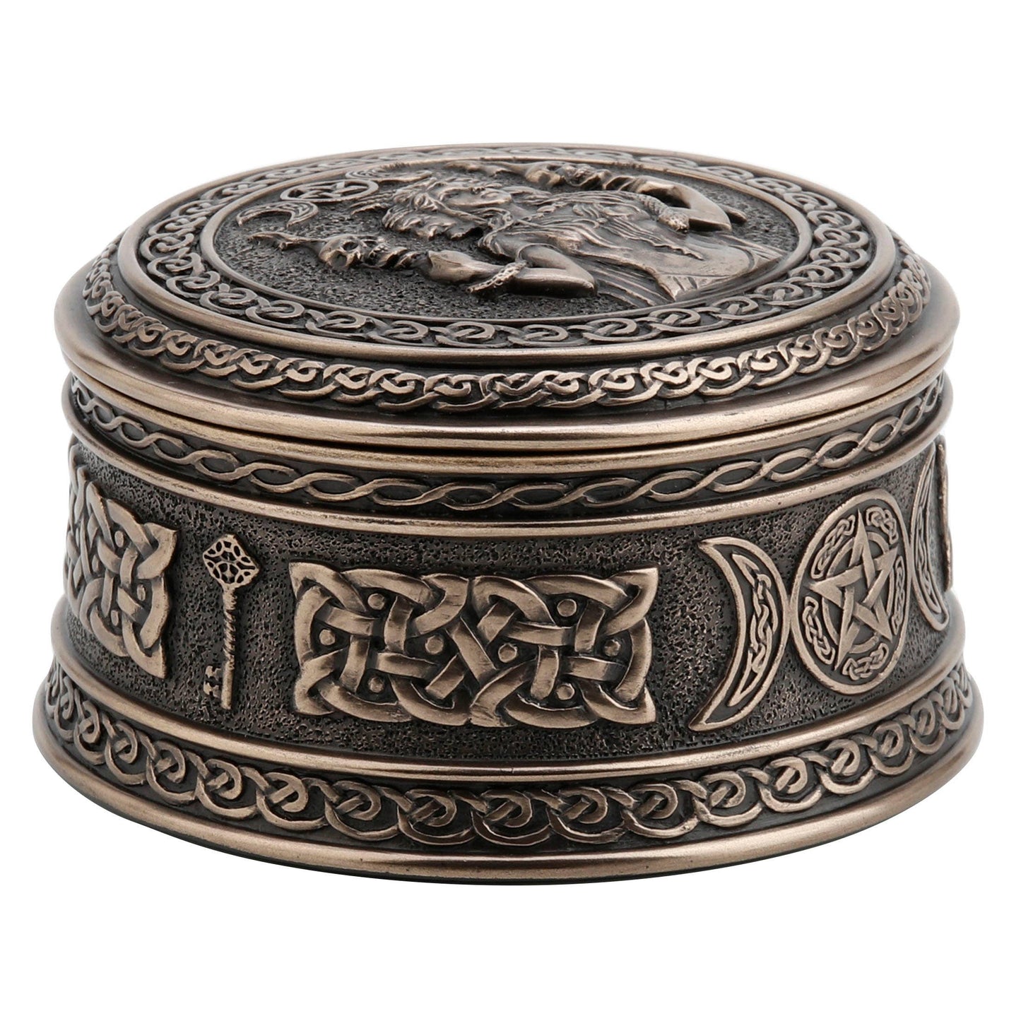2 1/8 Inches Hecate Goddess Of Chthonic Trinket Box CCB