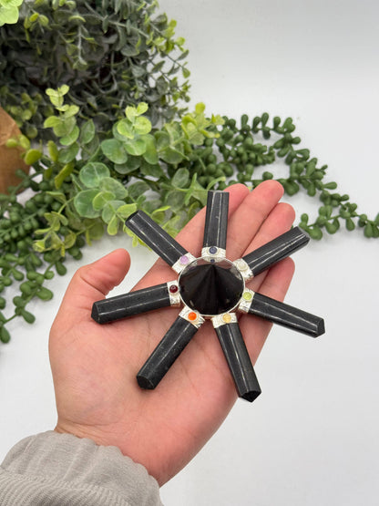 Black Tourmaline 7-Point Energy Generator