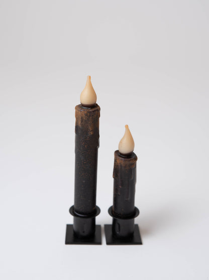4 inch Battery Operated LED Timer Taper Candles