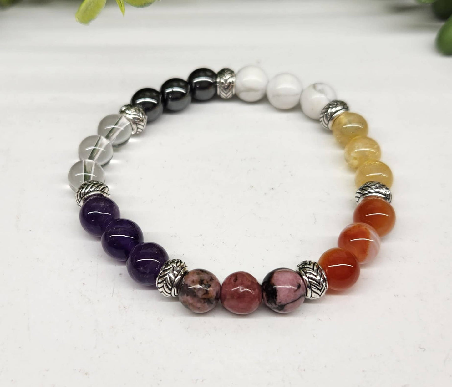 MENOPAUSE RELIEF SUPPORT - Stretchable Bracelet 8MM, 7.5"L