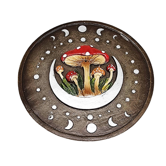 Round Mushroom/Moons Incense Burner