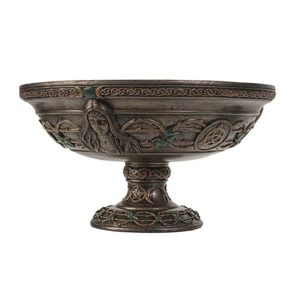 Triple Goddess Resin Offering Bowl for Rituals