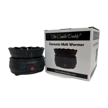 Electric Ceramic Wax Melt and Candle Warmer - Round Marble