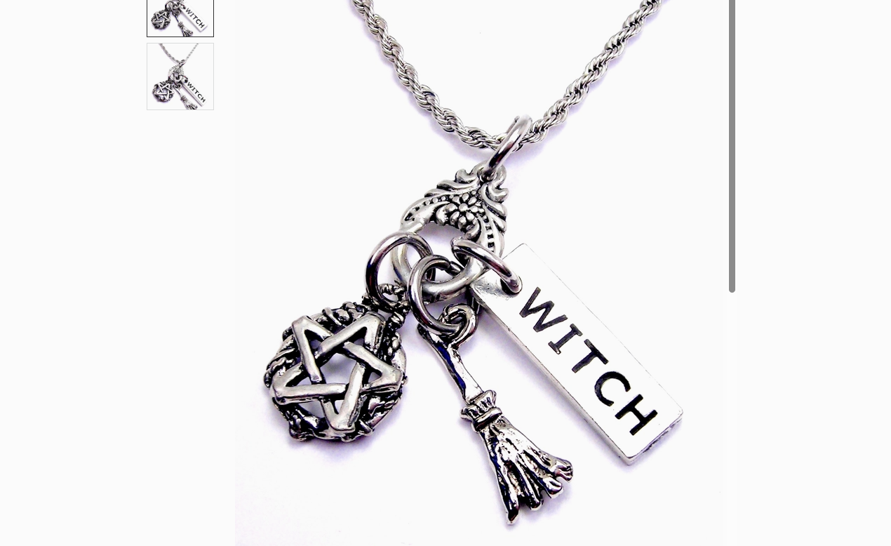 Wiccan Blessed Be Set Of 2 Rope Chain Necklaces Pagan Wicca