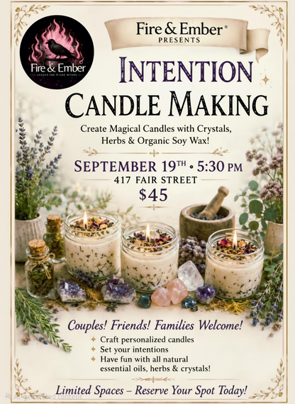 Intention Candle Making Class )