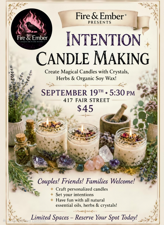 Intention Candle Making Class )